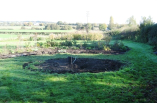 New bed on old bonfire site1